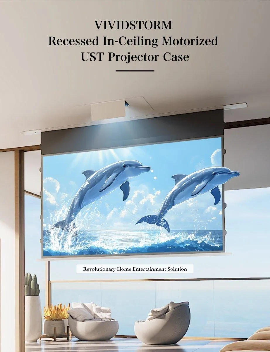 VIVIDSTORM PHANTOM Recessed In-Ceiling Motorized UST Projector Case