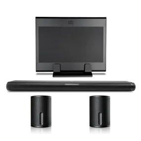 VSSL SX Series Wireless Surround Sound System with LCR Soundbar, 2 Speakers, and SXSUB