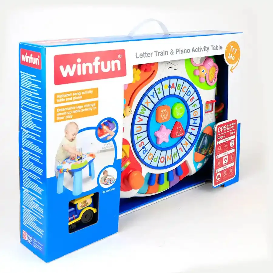 Winfun Letter Train & Piano Activity Table