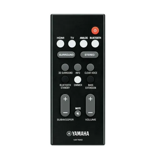 YAMAHA YAS108B Smart Sound Bar Built In Subwoofer And Alexa